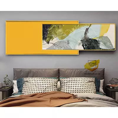 Tranh Decor in trên vải Canvas phòng ngủ khách sạn giá xưởng 150*60-150*50 cm P/N: AZ2-0144-KN-CANVAS-150X60-150X50